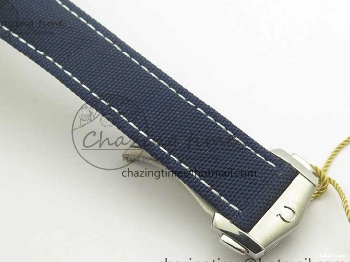 0216 EasyCare Aqua Terra Master Ryder Cup Edition VSF 1:1 Best Edition White Textured Dial on Blue Nylon Strap A8500 Super Clone 8016